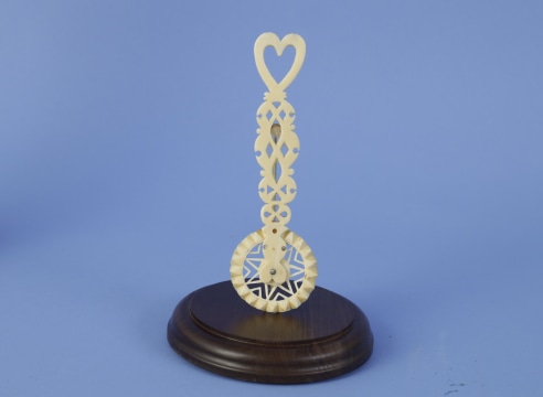 Outstanding Pierced Pie Crimper with Star Pierced Wheel and Hart Finial