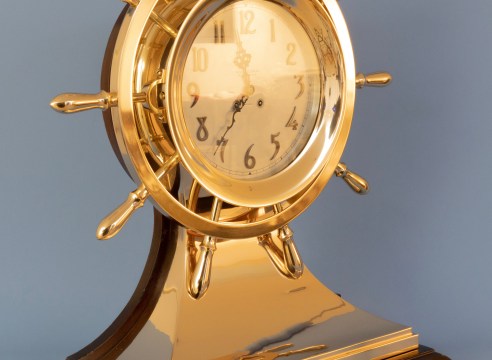 Rare 10 Inch Chelsea Yacht Wheel Clock #181738 circa 1926