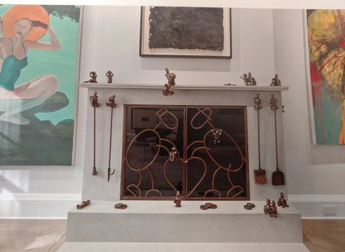 Fire Screen and Tools