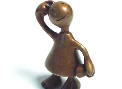 Cone Figure Scratching Head
