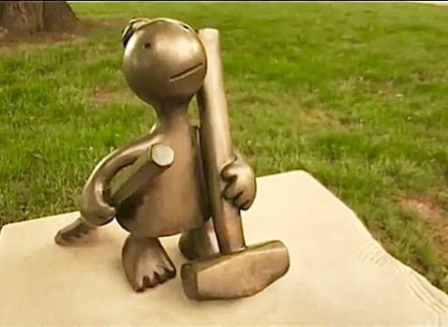 Cone Figure with Hammer and Chisel