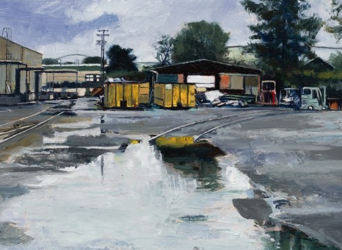 Roll Hardy - Marginal Crossroads - oil on canvas - 2019