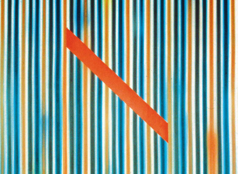 Ross Bleckner : Stripe Paintings from the 80's