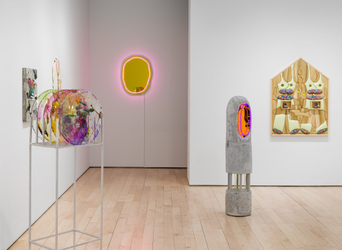 Installation view of Banshees