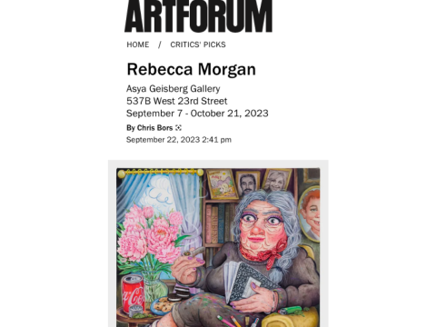Artforum Critics Picks: Rebecca Morgan