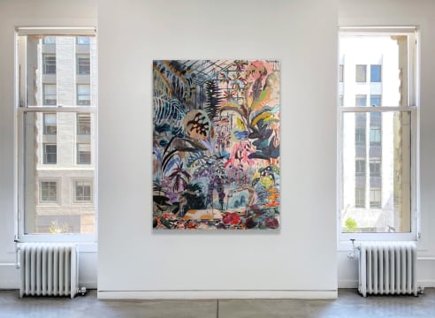 Installation view of Melanie Daniel's solo show at Maybaum Gallery