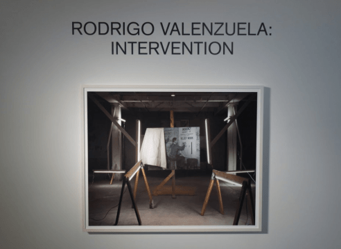 Installation view Rodrigo Valenzuela's Intervention