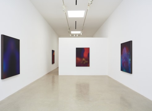 Installation view of "Rosha Yaghmai: Afterimages," 2021, at Kayne Griffin, Los Angeles