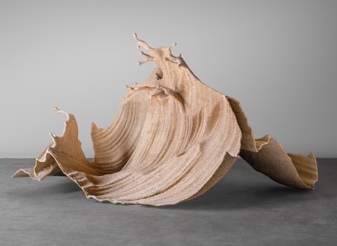 Zheng Lu, Sand sea-1, 2025, resin sand surface, 95 x 168 x 115 cm (37.4 x 66.1 x 45.3 inches)