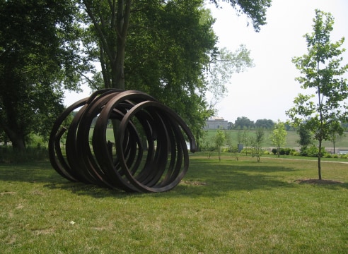 Bernar Venet: traveling sculpture, Forest Park