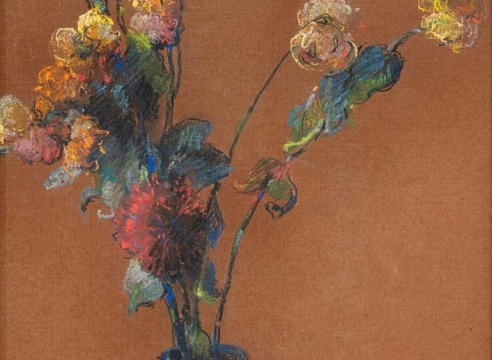 LEON DABO (1864-1960) , Abstraction Avec un Zinnia, c 1915