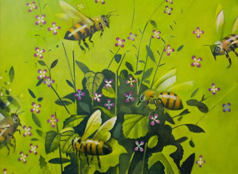 HANK PITCHER , 5 Bees, 2019