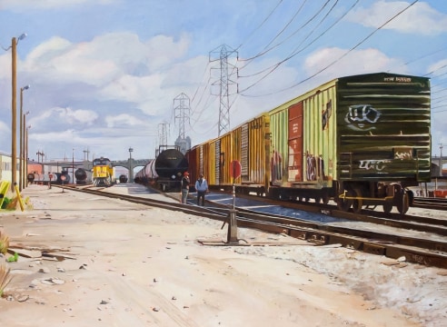 PATRICIA CHIDLAW, Freight and First St. Bridge, LA, 2020