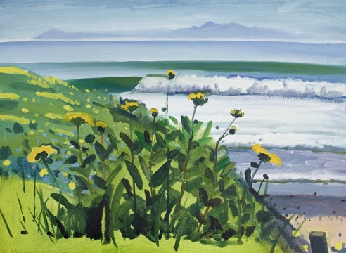 HANK PITCHER (b. 1949), Coal Oil Point, Spring, Big Swell, 2016