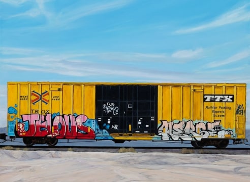 MARY-AUSTIN KLEIN , "Jelous" Train, Van Horn, TX, 2024