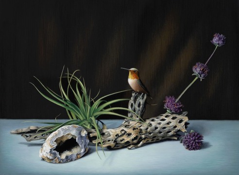 SUSAN McDONNELL , Cactus Skeleton and Hummingbird, 2015