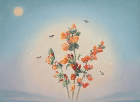 SUSAN MCDONNELL, Honey Bees and Desert Mallows, 2024