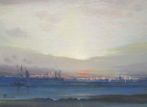 LEON DABO (1864-1960), View of Manhattan, c. 1920