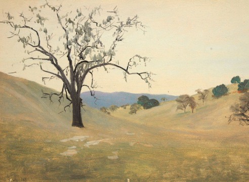 LOCKWOOD DE FOREST (1850-1932), Santa Ynez Hills II, Mar. 1913