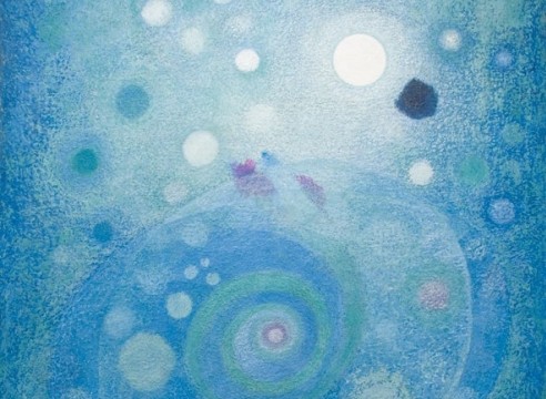 OSKAR FISCHINGER (1900-1967), Space Spiral (a.k.a. "Blue Spiral"), 1958