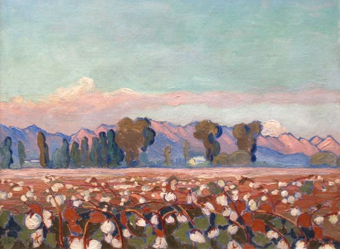 NELL BROOKER MAYHEW (1876-1940), California Cotton Fields, c. 1915