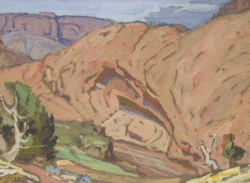 Carl Oscar  Borg (1879-1941), Canyon Landscape, 