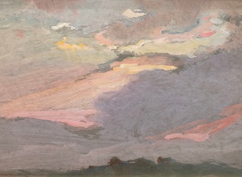 COLIN CAMPBELL COOPER (1856-1937), Santa Barbara Sunset, Circa 1930