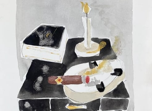 PETER HORJUS , Book and Cigar, 2022