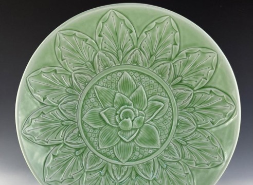 LAUREN HANSON , Lotus Mandala Platter, 