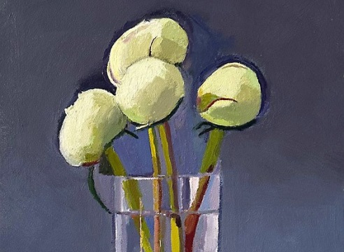 DAN McCLEARY , Four Peonies, 2025