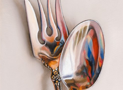 LESLIE LEWIS SIGLER , Silver Pair #53, The Pushover and the Purist, 2025