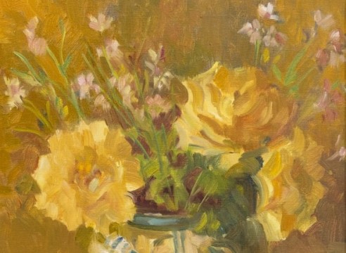 MEREDITH BROOKS ABBOTT , Yellow Roses, 