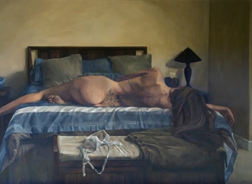 ALIA EL-BERMANI (1899-1972), Nude Reclining, 2008.