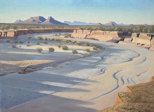 RAY STRONG (1905-2006), Desert Arroyo, c. 1946
