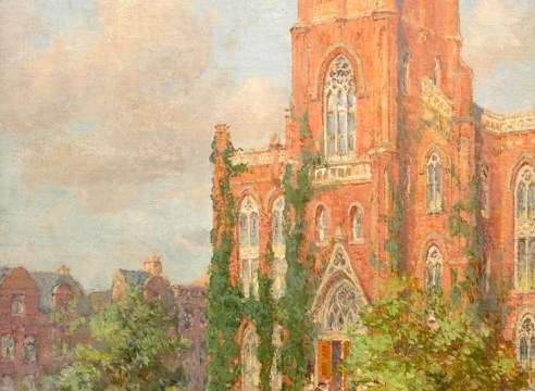 COLIN CAMPBELL COOPER (1856-1937), Hunter College, New York City, c 1915
