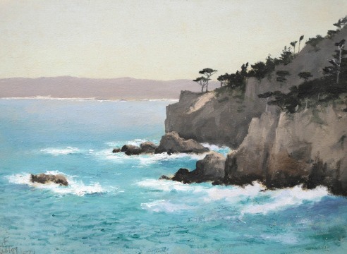 LOCKWOOD DE FOREST (1850-1932), Clear Day at "Point Lobos," Monterey, April 6, 1909