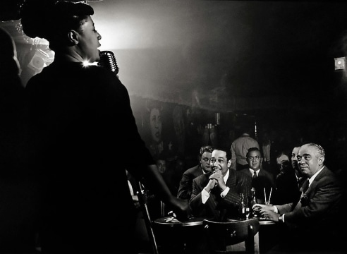 HERMAN LEONARD (1923-2010), Ella Fitzgerald, Duke Ellington, Benny Goodman, New York, 1948