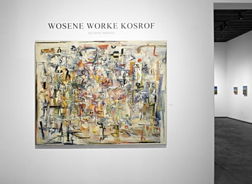 Installation photograph of WOSENE WORKE KOSROF, Beyond Words, 2022