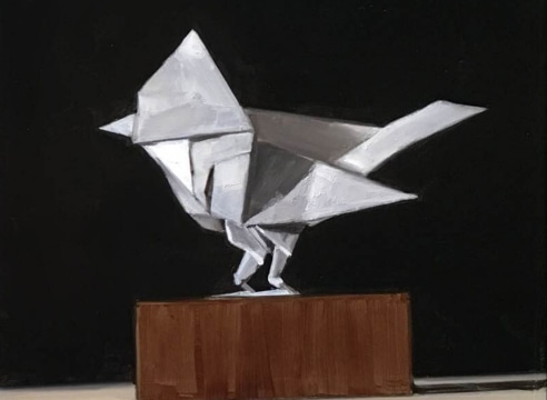 JOHN NAVA (b. 1947), Origami Titmouse, 2016
