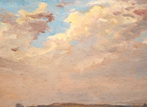 COLIN CAMPBELL COOPER (1856-1937), Cloud Study with Bright Patch of Blue Sky, 