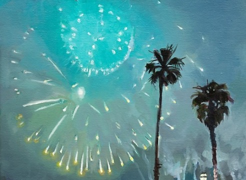 PATRICIA CHIDLAW , Falling Rocket - Blue, 2025