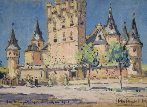 COLIN CAMPBELL COOPER (1856-1937), The Alcazar, Segovia, July 24, 1923.