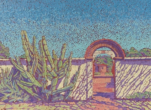 JEFFREY BECOM , Garden Entry, Mission San Luis Rey, Oceanside, 2024