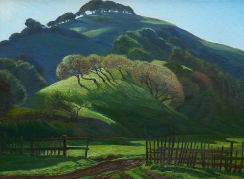 Ray Strong (1905-2006), Hilltop Trees - Marin Ranch, 1955