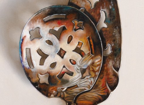 LESLIE LEWIS SIGLER , Silver Pair #62, The Fisher and the Farmer, 2025