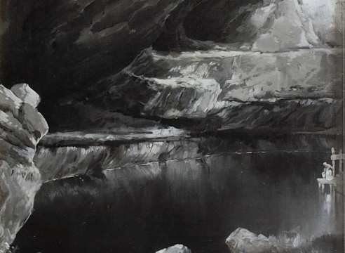 THOMAS MORAN (1836-1926), Water Caves at Kanab, Utah, 1895