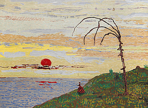 FREDERICK REMAHL (1901-1968), Sunrise on the Atlantic, 1961