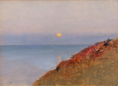 LOCKWOOD DE FOREST (1850-1932), Moonset Off Monterey Coast, October 18, 1910.