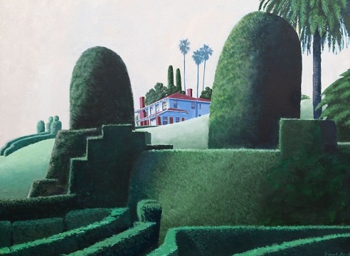 FRANK  KIRK (1933-2022), The House Behind the Hedge , c. 1990