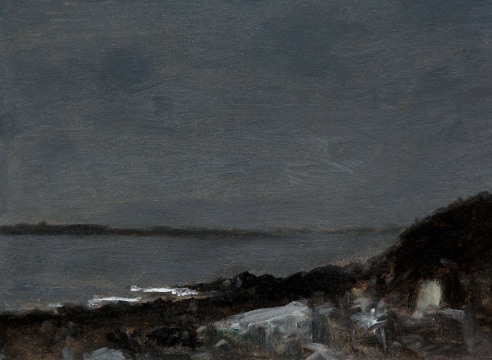 LOCKWOOD DE FOREST (1850-1932), Moonlight on the Shore, 1901